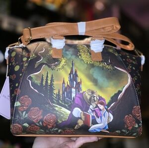 Brand New! Loungefly Disney Beauty And The Beast Satchel Bag